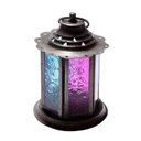 Ver imagem 6 de Lanterna Pink e Azul em Metal e Vidro - 12x8,5 cm