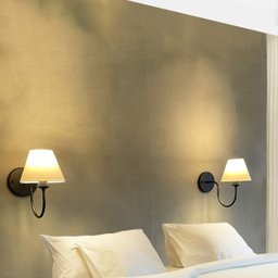 Arandela Curvada Clássica Preto com Cúpula Branca para Sala, Corredor, Quarto, Cama, Cabeceira - 6