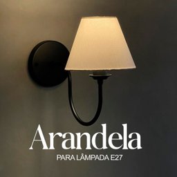 Arandela Curvada Clássica Preto com Cúpula Branca para Sala, Corredor, Quarto, Cama, Cabeceira - 3