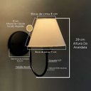 Ver imagem 3 de Arandela Luminaria de Parede Clássico Curvada Decoração Iluminação Casa Sala e Quarto Escritório