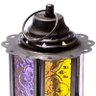 Lanterna Amarelo e Roxo em Metal e Vidro - 12x8,5 cm - 2