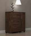 Ver imagem 1 de Cômoda 046 6 Gavetas 1 Porta com Sapateira e Pés 100% Mdf New Canion - Móveis Valverde