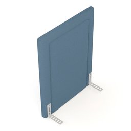 Cabeceira Cama Box Solteiro Alba 90cm com Frame Linho Azul - Desk Design - 5