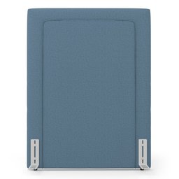 Cabeceira Cama Box Solteiro Alba 90cm com Frame Linho Azul - Desk Design - 4