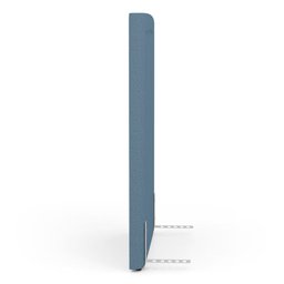 Cabeceira Cama Box Solteiro Alba 90cm com Frame Linho Azul - Desk Design - 6