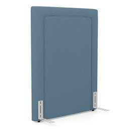 Cabeceira Cama Box Solteiro Alba 90cm com Frame Linho Azul - Desk Design - 2