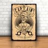 Placa Decorativa Barber Shop Capitan-30X45Cm - 1