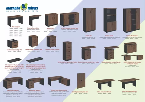 Armário Credenza Portas de Abrir 40mm - 4