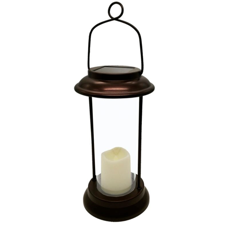 Luminária Solar Lanterna Vela Oriental Jardim LED Portátil | MadeiraMadeira