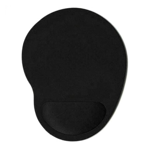 Mouse Pad Ergonômico Confort com Apoio de Punho Silicone em Gel Antiderrapante Colorido:preto