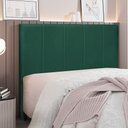 Ver imagem 5 de Cabeceira Decorativa King Size 1,95M Erza Veludo Verde Floresta - Gran Belo