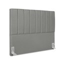 Ver imagem 3 de Cabeceira Estofada Casal Carla 140cm Linho Cinza Escuro