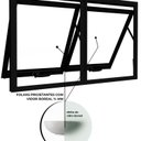 Ver imagem 5 de Janela de Alumínio Máximo Ar Duplo Horizontal 60x100cm Lucasa Ideale Preto