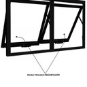 Ver imagem 4 de Janela de Alumínio Máximo Ar Duplo Horizontal 60x100cm Lucasa Ideale Preto