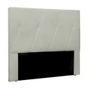 Ver imagem 1 de Cabeceira Cama Box Casal Aquilla 140Cm Veludo Branco Navajo