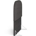 Ver imagem 6 de Cabeceira Cama Box 100cm Orgânica Lanna W01 Linho Cinza Escuro - Lyam Decor