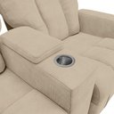 Ver imagem 5 de Poltrona Reclinável 2 Lugares para Sala de Cinema Arsenal Suede Bege