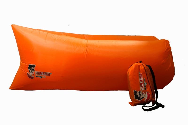 Sofá Inflável Sleep Bag laranja - 1
