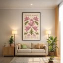 Ver imagem 3 de Quadro Canvas Floral Barcelona 70x50cm Mold Branca