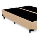 Ver imagem 3 de Cama Box King Bipartido Sintético Bege Emth 193x203x40