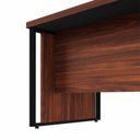 Ver mais imagens de Mesa de Escritório Diretor com Caixa de Tomadas Objetos 180cm Corporate Louro Preto Marrom