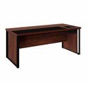 Ver imagem 2 de Mesa de Escritório Diretor com Caixa de Tomadas Objetos 180cm Corporate Louro Preto Marrom
