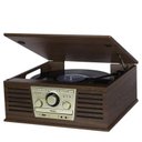 Ver imagem 4 de Rádio Vintage Cd Pen Drive Fm Usb Bluetooth Toca Discos Vinil Vitrola