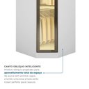Ver imagem 5 de Guarda-Roupa Modulado Reflecta com LED Canto Oblíquo 7 Portas 6 Gavetas MDF Cairo Branco/Neve