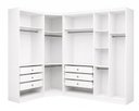 Ver imagem 2 de Guarda-Roupa Modulado Reflecta com LED Canto Oblíquo 7 Portas 6 Gavetas 100% MDF Cairo