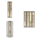 Ver imagem 3 de Guarda-Roupa Modulado Reflecta com LED Canto Oblíquo 7 Portas 6 Gavetas 100% MDF Cairo