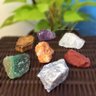 Kit Misto de 7 Pedras Dos Chakras Brutas 100% Naturais - 9
