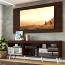 Ver mais imagens de Rack Com Painel Tv 65" Retrô Com Espelho Flórida Multimóveis V3138 Duna/Branco Duna/Branco