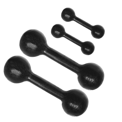 Kit 2 Halteres pintados 3kg e 2 halteres pintados 10kg Kit 26 kg