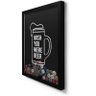 Quadro Porta Tampinha Fundo Preto 37x49x3cm - Wish Beer - MP - 2