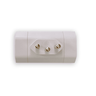 Kit 2 Pino Adaptador para Tomada Tipo T Benjamin 3 Pino Bipolar 10a 250v Cor:cinza Claro - 5