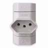 Kit 2 Pino Adaptador para Tomada Tipo T Benjamin 3 Pino Bipolar 10a 250v Cor:cinza Claro - 4