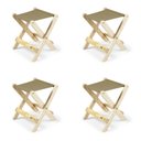 Ver imagem 1 de Kit 4 Banquetas Dobráveis Camping Sereno