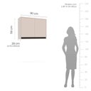 Ver imagem 2 de Armário Aéreo 80cm com 2 Portas 250005 Koya Politorno Moveis