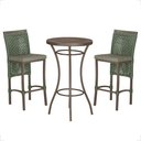 Ver imagem 1 de Mesa Bistrô e 2 Banquetas Roma Marrom Corda Náutica Estofado 8 Trama Original