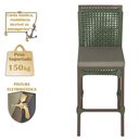 Ver imagem 4 de Mesa Bistrô e 2 Banquetas Roma Marrom Corda Náutica Estofado 8 Trama Original
