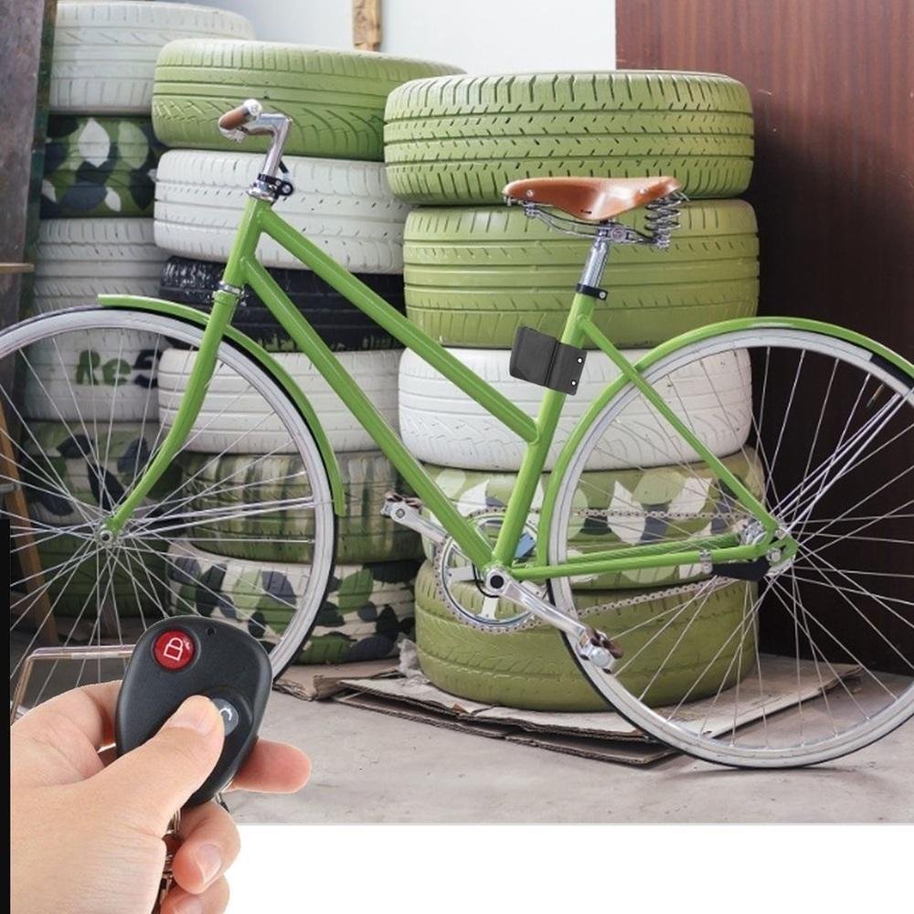 CADEADO ALARME ANTI FURTO COM CONTROLE REMOTO PARA BICICLETA BIKE COM SENSOR DE VIBRACAO TRAVA - 5