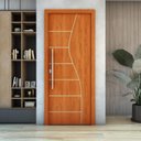 Ver imagem 3 de Porta de Madeira Frisada U.V 210cm x 70cm - R10S:Mogno