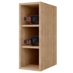 Armário de Cozinha Modulado de Canto 8 Peças Cp27 com Pia Inox Castanho/cinza - Lumil Lumil Móveis - 12