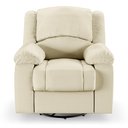 Ver imagem 2 de Poltrona do Papai Reclinável Sala de Cinema Madrid Glider Manual Giratória Massagem USB PU Bege G26
