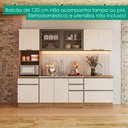 Ver imagem 6 de Cozinha Armario 5 Peças Paneleiro Balcao para Pia 258 cm Etna Carvalho Oak Off White Poliman