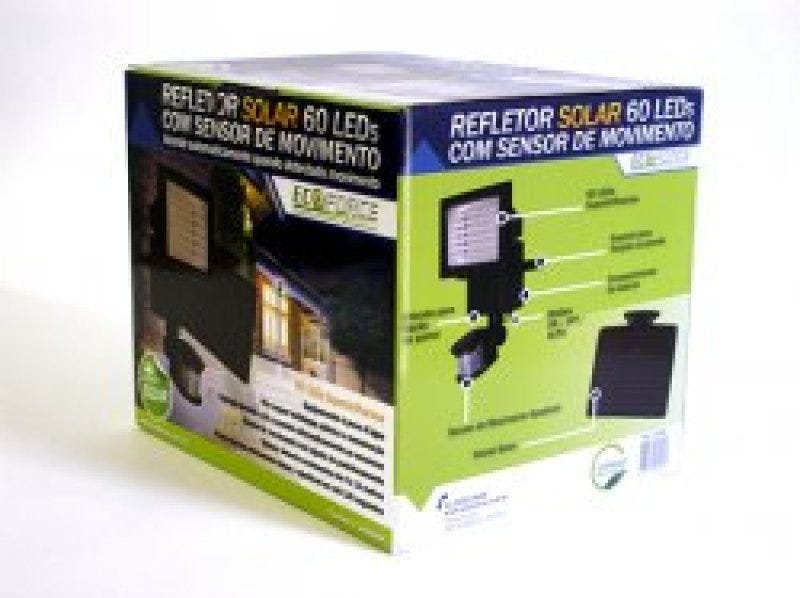 Refletor de Led 60 LEDs Com Sensor de Presença e Energia Solar - 4