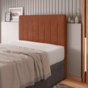 Ver imagem 2 de Cabeceira Cama Box Casal King Size Ivana 193cm Veludo Laranja