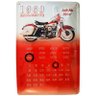 Placa De Metal Calendario Universal Moto - 1
