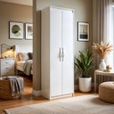 Ver imagem 1 de Sapateira Multiuso 2 Portas 5 Prateleiras 177cm Bliss Branco