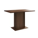 Ver imagem 5 de Mesa Jantar Londres Tampo Amêndoa 120cm 4 Cadeiras Base Dourado Estofado Grafite
